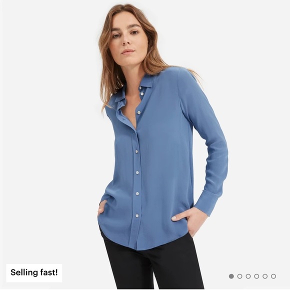 Everlane Tops - Everlane Clean Silk Relaxed Shirt